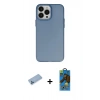 MARSİLYAN™- iPhone 13 Pro Max Kılıf Ahenk Çizgi Prime - Siyah 18D Cam Ekran Koruyucu + Shine Kamera Lens Koruma Cam - MI