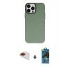 MARSİLYAN™- iPhone 13 Pro Max Kılıf Ahenk Çizgi Prime - Siyah 18D Cam Ekran Koruyucu + Pers Alüminyum Kamera Lens - KI