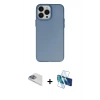 MARSİLYAN™- iPhone 13 Pro Max Kılıf Ahenk Çizgi Prime - Siyah 3D Antistatik Cam Ekran Koruyucu + Pers Alüminyum Kamera Lens - SABE