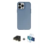 MARSİLYAN™- iPhone 13 Pro Max Kılıf Ahenk Çizgi Prime - Siyah 3D Antistatik Cam Ekran Koruyucu + Raze Metal Kamera Lens - GD