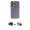 MARSİLYAN™- iPhone 13 Pro Max Kılıf Ahenk Çizgi Prime - Siyah 3D Antistatik Cam Ekran Koruyucu + Raze Metal Kamera Lens - GD