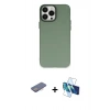MARSİLYAN™- iPhone 13 Pro Max Kılıf Ahenk Çizgi Prime - Siyah 3D Antistatik Cam Ekran Koruyucu + Renkli Kamera Lens Koruma Cam - PE