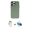 MARSİLYAN™- iPhone 13 Pro Max Kılıf Ahenk Çizgi Prime - Siyah 3D Antistatik Cam Ekran Koruyucu + Shine Kamera Lens - GD