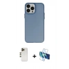 MARSİLYAN™- iPhone 13 Pro Max Kılıf Ahenk Çizgi Prime - Siyah 3D Antistatik Cam Ekran Koruyucu + Shine Kamera Lens - GD