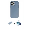 MARSİLYAN™- iPhone 13 Pro Max Kılıf Ahenk Çizgi Prime - Siyah 3D Antistatik Cam Ekran Koruyucu + Shine Kamera Lens Koruma Cam - MI