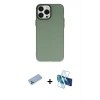 MARSİLYAN™- iPhone 13 Pro Max Kılıf Ahenk Çizgi Prime - Siyah 3D Antistatik Cam Ekran Koruyucu + Shine Kamera Lens Koruma Cam - MI