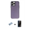 MARSİLYAN™- iPhone 13 Pro Max Kılıf Ahenk Çizgi Prime - Siyah 3D Antistatik Hayalet Cam Ekran Koruyucu + Shine Kamera Lens Koruma Cam - MI