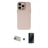 MARSİLYAN™- iPhone 13 Pro Max Kılıf Ahenk Çizgi Prime - Siyah 3D Antistatik Hayalet Cam Ekran Koruyucu + Rainbow Kamera Lens Koruma Cam - REGD