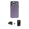 MARSİLYAN™- iPhone 13 Pro Max Kılıf Ahenk Çizgi Prime - Siyah 3D Antistatik Hayalet Cam Ekran Koruyucu + Raze Metal Kamera Lens - GD