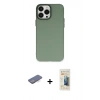 MARSİLYAN™- iPhone 13 Pro Max Kılıf Ahenk Çizgi Prime - Siyah 6D Mat Seramik Hayalet Nano Ekran Koruyucu + Renkli Kamera Lens Koruma Cam - MI