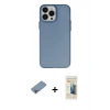 MARSİLYAN™- iPhone 13 Pro Max Kılıf Ahenk Çizgi Prime - Siyah 6D Mat Seramik Hayalet Nano Ekran Koruyucu + Shine Kamera Lens Koruma Cam - GI