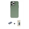 MARSİLYAN™- iPhone 13 Pro Max Kılıf Ahenk Çizgi Prime - Siyah 6D Mat Seramik Hayalet Nano Ekran Koruyucu + Renkli Kamera Lens Koruma Cam - YL