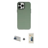 MARSİLYAN™- iPhone 13 Pro Max Kılıf Ahenk Çizgi Prime - Siyah 6D Mat Seramik Hayalet Nano Ekran Koruyucu + Rainbow Kamera Lens Koruma Cam - MI