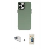MARSİLYAN™- iPhone 13 Pro Max Kılıf Ahenk Çizgi Prime - Siyah 6D Mat Seramik Hayalet Nano Ekran Koruyucu + Sierra Blue Pers Alüminyum Kamera Lens