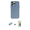 MARSİLYAN™- iPhone 13 Pro Max Kılıf Ahenk Çizgi Prime - Siyah 6D Mat Seramik Hayalet Nano Ekran Koruyucu + Shine Kamera Lens Koruma Cam - MI