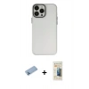 MARSİLYAN™- iPhone 13 Pro Max Kılıf Ahenk Çizgi Prime - Siyah 6D Mat Seramik Hayalet Nano Ekran Koruyucu + Shine Kamera Lens Koruma Cam - MI