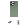 MARSİLYAN™- iPhone 13 Pro Max Kılıf Ahenk Çizgi Prime - Siyah Bilvis 3D Cam Ekran Koruyucu + Renkli Kamera Lens Koruma Cam - PE