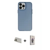 MARSİLYAN™- iPhone 13 Pro Max Kılıf Ahenk Çizgi Prime - Siyah Bilvis 3D Cam Ekran Koruyucu + Rainbow Kamera Lens Koruma Cam - REGD