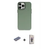 MARSİLYAN™- iPhone 13 Pro Max Kılıf Ahenk Çizgi Prime - Siyah Bilvis 3D Cam Ekran Koruyucu + Renkli Kamera Lens Koruma Cam - MI
