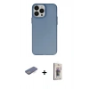 MARSİLYAN™- iPhone 13 Pro Max Kılıf Ahenk Çizgi Prime - Siyah Bilvis 3D Cam Ekran Koruyucu + Renkli Kamera Lens Koruma Cam - MI