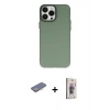 MARSİLYAN™- iPhone 13 Pro Max Kılıf Ahenk Çizgi Prime - Siyah Bilvis 3D Cam Ekran Koruyucu + Renkli Kamera Lens Koruma Cam - SI