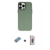 MARSİLYAN™- iPhone 13 Pro Max Kılıf Ahenk Çizgi Prime - Siyah Bilvis 3D Cam Ekran Koruyucu + Shine Kamera Lens Koruma Cam - PE