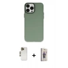 MARSİLYAN™- iPhone 13 Pro Max Kılıf Ahenk Çizgi Prime - Siyah Bilvis 3D Cam Ekran Koruyucu + Shine Kamera Lens - GD