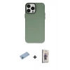 MARSİLYAN™- iPhone 13 Pro Max Kılıf Ahenk Çizgi Prime - Siyah Bilvis 3D Cam Ekran Koruyucu + Shine Kamera Lens Koruma Cam - MI