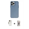 MARSİLYAN™- iPhone 13 Pro Max Kılıf Ahenk Çizgi Prime - Siyah Bilvis 3D Cam Ekran Koruyucu + Shine Kamera Lens - GD