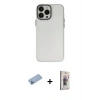 MARSİLYAN™- iPhone 13 Pro Max Kılıf Ahenk Çizgi Prime - Siyah Bilvis 3D Cam Ekran Koruyucu + Shine Kamera Lens Koruma Cam - MI