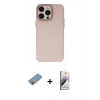 MARSİLYAN™- iPhone 13 Pro Max Kılıf Ahenk Çizgi Prime - Siyah Bilvis 3D Mat Cam Ekran Koruyucu + Shine Kamera Lens Koruma Cam - GI
