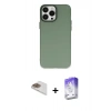 MARSİLYAN™- iPhone 13 Pro Max Kılıf Ahenk Çizgi Prime - Siyah Bilvis 5in1 3D Magic Cam Ekran Koruyucu + Pers Alüminyum Kamera Lens - GD