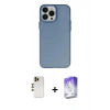 MARSİLYAN™- iPhone 13 Pro Max Kılıf Ahenk Çizgi Prime - Siyah Bilvis 5in1 3D Magic Cam Ekran Koruyucu + Shine Kamera Lens - GD