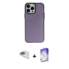 MARSİLYAN™- iPhone 13 Pro Max Kılıf Ahenk Çizgi Prime - Siyah Bilvis 5in1 3D Magic Cam Ekran Koruyucu + Pers Alüminyum Kamera Lens - GD