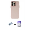 MARSİLYAN™- iPhone 13 Pro Max Kılıf Ahenk Çizgi Prime - Siyah Bilvis 5in1 3D Magic Cam Ekran Koruyucu + Shine Kamera Lens Koruma Cam - MI