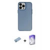 MARSİLYAN™- iPhone 13 Pro Max Kılıf Ahenk Çizgi Prime - Siyah Bilvis 5in1 3D Magic Cam Ekran Koruyucu + Shine Kamera Lens Koruma Cam - MI