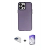 MARSİLYAN™- iPhone 13 Pro Max Kılıf Ahenk Çizgi Prime - Siyah Bilvis 5in1 3D Magic Cam Ekran Koruyucu + Pers Alüminyum Kamera Lens - LT