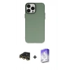 MARSİLYAN™- iPhone 13 Pro Max Kılıf Ahenk Çizgi Prime - Siyah Bilvis 5in1 3D Magic Cam Ekran Koruyucu + Raze Metal Kamera Lens - GD