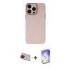 MARSİLYAN™- iPhone 13 Pro Max Kılıf Ahenk Çizgi Prime - Siyah Bilvis 5in1 3D Magic Cam Ekran Koruyucu + Rainbow Kamera Lens Koruma Cam - KI