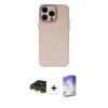 MARSİLYAN™- iPhone 13 Pro Max Kılıf Ahenk Çizgi Prime - Siyah Bilvis 5in1 3D Magic Cam Ekran Koruyucu + Raze Metal Kamera Lens - GD