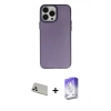 MARSİLYAN™- iPhone 13 Pro Max Kılıf Ahenk Çizgi Prime - Siyah Bilvis 5in1 3D Magic Cam Ekran Koruyucu + Rainbow Kamera Lens Koruma Cam - BZ