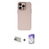 MARSİLYAN™- iPhone 13 Pro Max Kılıf Ahenk Çizgi Prime - Siyah Bilvis 5in1 3D Magic Cam Ekran Koruyucu + Rainbow Kamera Lens Koruma Cam - REGD