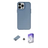 MARSİLYAN™- iPhone 13 Pro Max Kılıf Ahenk Çizgi Prime - Siyah Bilvis 5in1 3D Magic Cam Ekran Koruyucu + Shine Kamera Lens Koruma Cam - GI
