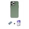 MARSİLYAN™- iPhone 13 Pro Max Kılıf Ahenk Çizgi Prime - Siyah Bilvis 5in1 3D Magic Cam Ekran Koruyucu + Shine Kamera Lens Koruma Cam - GI