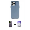 MARSİLYAN™- iPhone 13 Pro Max Kılıf Ahenk Çizgi Prime - Siyah Bilvis 5in1 3D Magic Cam Ekran Koruyucu + Yeşil Neon Fosforlu Kamera Lens