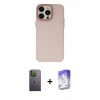 MARSİLYAN™- iPhone 13 Pro Max Kılıf Ahenk Çizgi Prime - Siyah Bilvis 5in1 3D Magic Cam Ekran Koruyucu + Yeşil Neon Fosforlu Kamera Lens