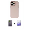 MARSİLYAN™- iPhone 13 Pro Max Kılıf Ahenk Çizgi Prime - Siyah Bilvis 5in1 5D Magic Hayalet Cam Ekran Koruyucu + Neon Fosforlu Kamera Lens - YL