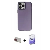 MARSİLYAN™- iPhone 13 Pro Max Kılıf Ahenk Çizgi Prime - Siyah Bilvis 5in1 5D Magic Hayalet Cam Ekran Koruyucu + Rainbow Kamera Lens Koruma Cam - KI