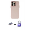 MARSİLYAN™- iPhone 13 Pro Max Kılıf Ahenk Çizgi Prime - Siyah Bilvis 5in1 5D Magic Hayalet Cam Ekran Koruyucu + Renkli Kamera Lens Koruma Cam - TU