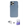 MARSİLYAN™- iPhone 13 Pro Max Kılıf Ahenk Çizgi Prime - Siyah Bilvis 5in1 5D Magic Hayalet Cam Ekran Koruyucu + Pers Alüminyum Kamera Lens - SABE